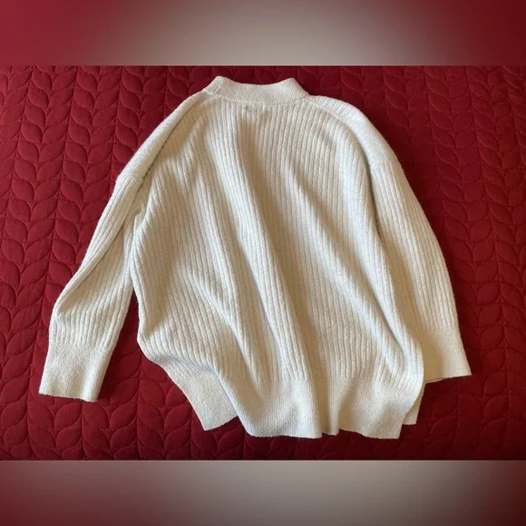 H&M Cream Ribbed Knit Pullover - Picture 5 of 5